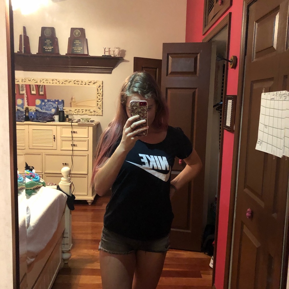 Nike Black T-Shirt Athletic Cut - Picture 5 of 6